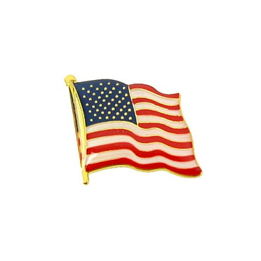 USA U.S.A. 18 High Quality American Waving Flag Lapel Pins Patriotic US U.S 